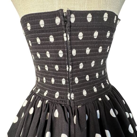 Vintage 80s 90s Robbie Bee Polka Dot Halter Midi Dress Women Sz 8 Marilyn Monroe - Picture 6 of 16